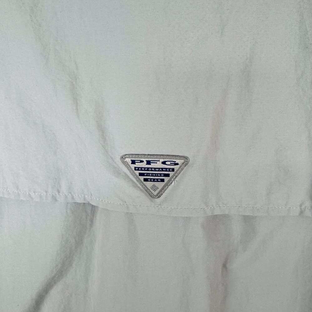 Columbia PFG‎ Bahama Shirt Mens 2XL Gray Omni-Shade Vented Fishing Short Sleeve - Picture 9 of 14